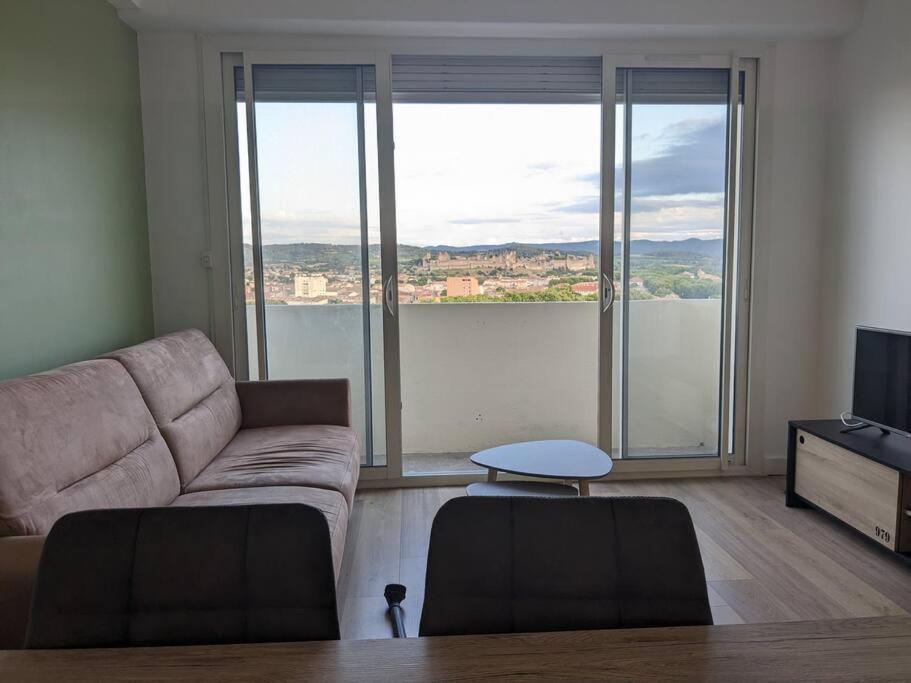 Appartement - Vue Imprenable Sur La Cite Medievale - Parking Gratuit - Climatise Carcassonne