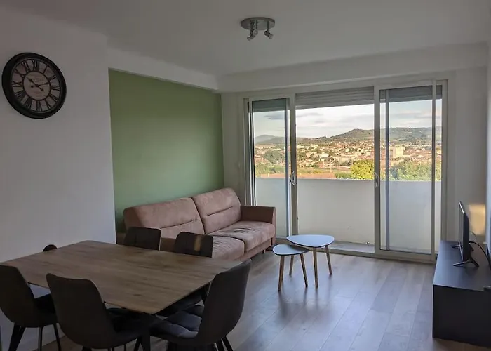 Appartment - Vue Imprenable Sur La Cite Medievale - Parking Gratuit - Climatise